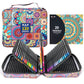 Color Colored Pencils Set with Coloring Book, Eraser, and Sharpener - Perfect for Drawing and Coloring - Soft Oil-Based Cores Ideal