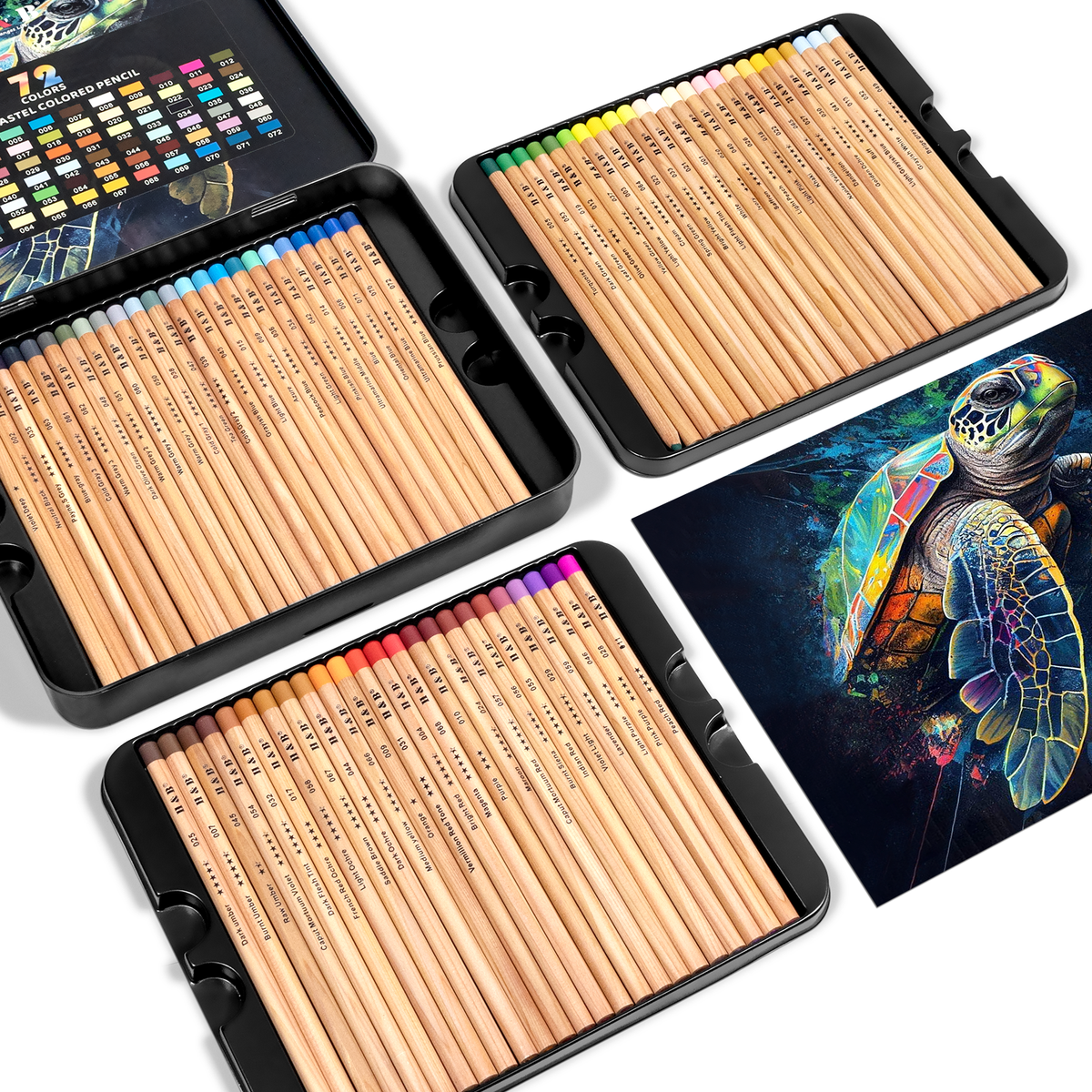 H&B Pasteltint watercolor effect - chalk pencil blended with water