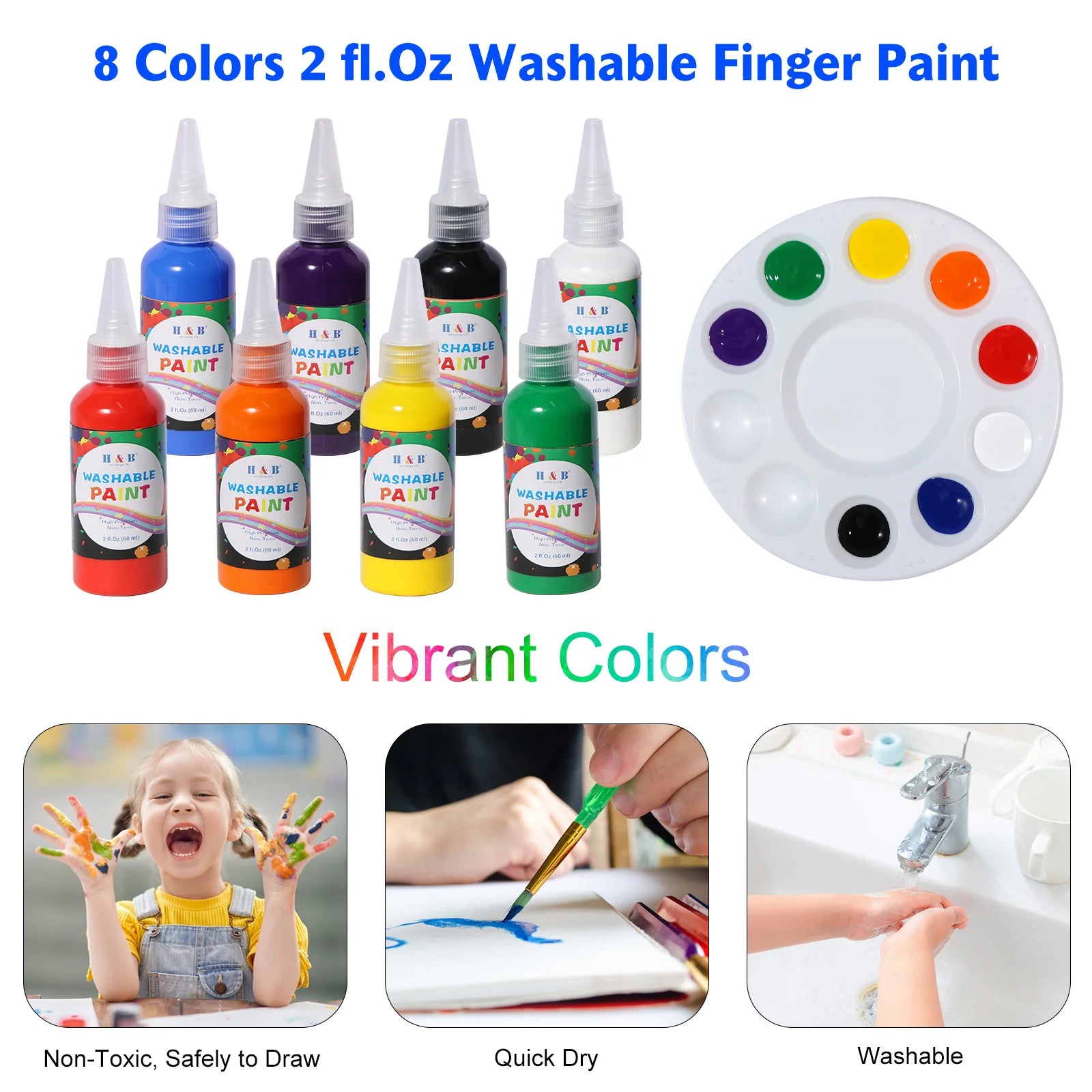 H&B 66 Pack Paint Set For Kids