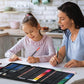 H & B 100 pcs Art Supplies,Drawing Colored Pencils kit
