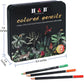 H&B 72 120 180 Tin Box Oil-Based Color Pencil Set - Product Lifestyle Scene