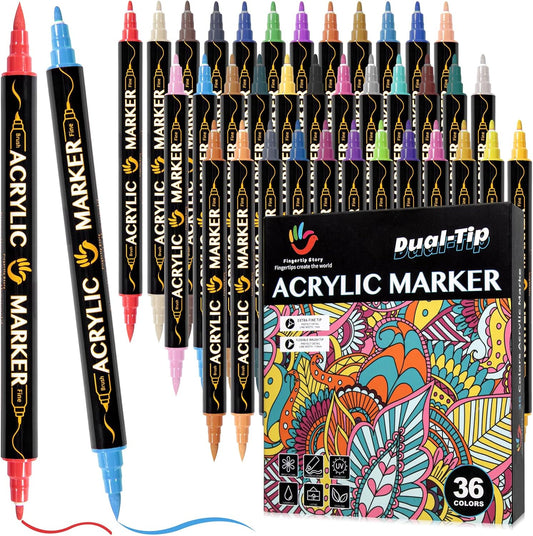 H&B 168 Color Dual Tip Alcohol Marker Pen Set for Drawing Coloring Illustration