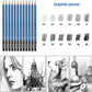 H & B 70 pcs Sketching Pencil Set with Sketchbook