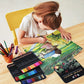 H & B 72 120 180 Tin box oil-based color lead set