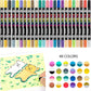 H & B 48-Color Acrylic Paint Pens Marker Waterproof Pen for Rock Painting Easter Crafts Kids Canvas Easter Eggs Wood Artist Wedding