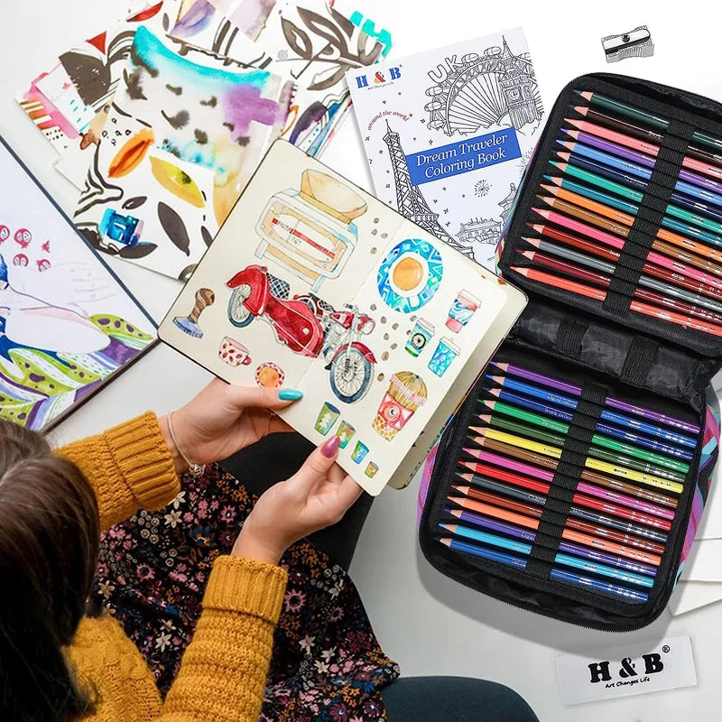 H&B 72 120 180 vivid canvas tote bag Colored Pencils Set - Additional View 9