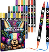 H & B 48-Color Acrylic Paint Pens Marker Waterproof Pen for Rock Painting Easter Crafts Kids Canvas Easter Eggs Wood Artist Wedding