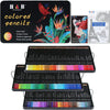 H&B 72 120 180 Tin Box Oil-Based Color Pencil Set - Product Detail View